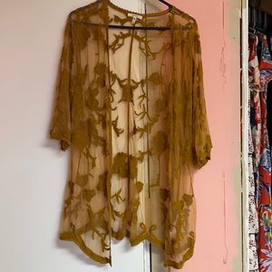 Mustard yellow cardigan